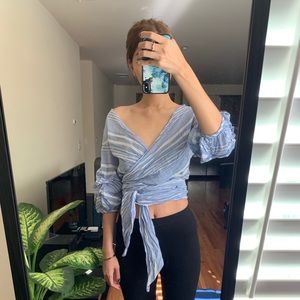 Lovers+Friends Bow Blouse